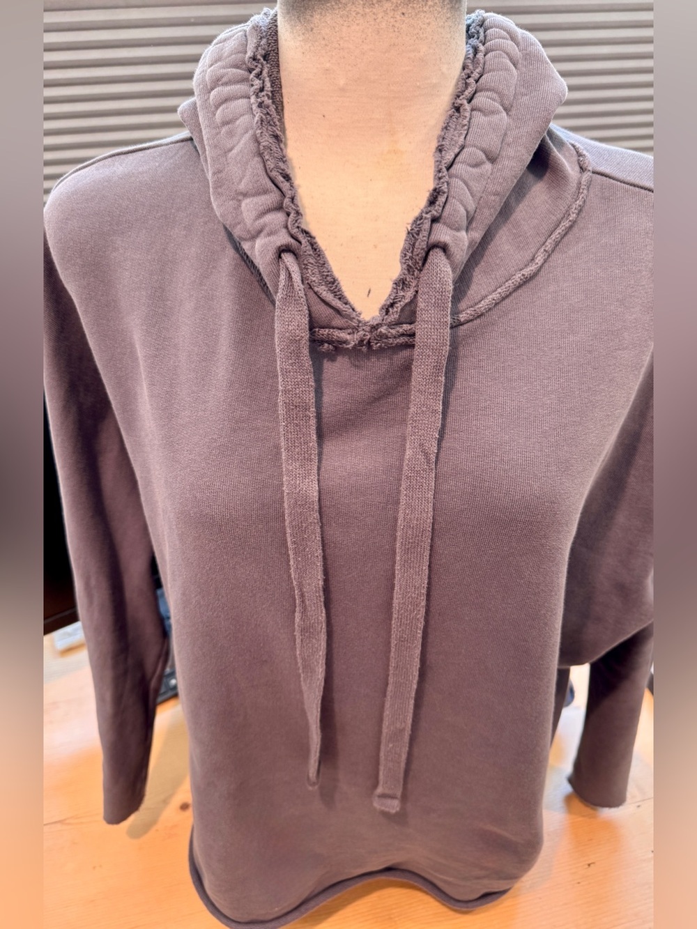 Frank & Eileen Kane  Hoodie Triple Fleece Grey Women EUC Size Medium